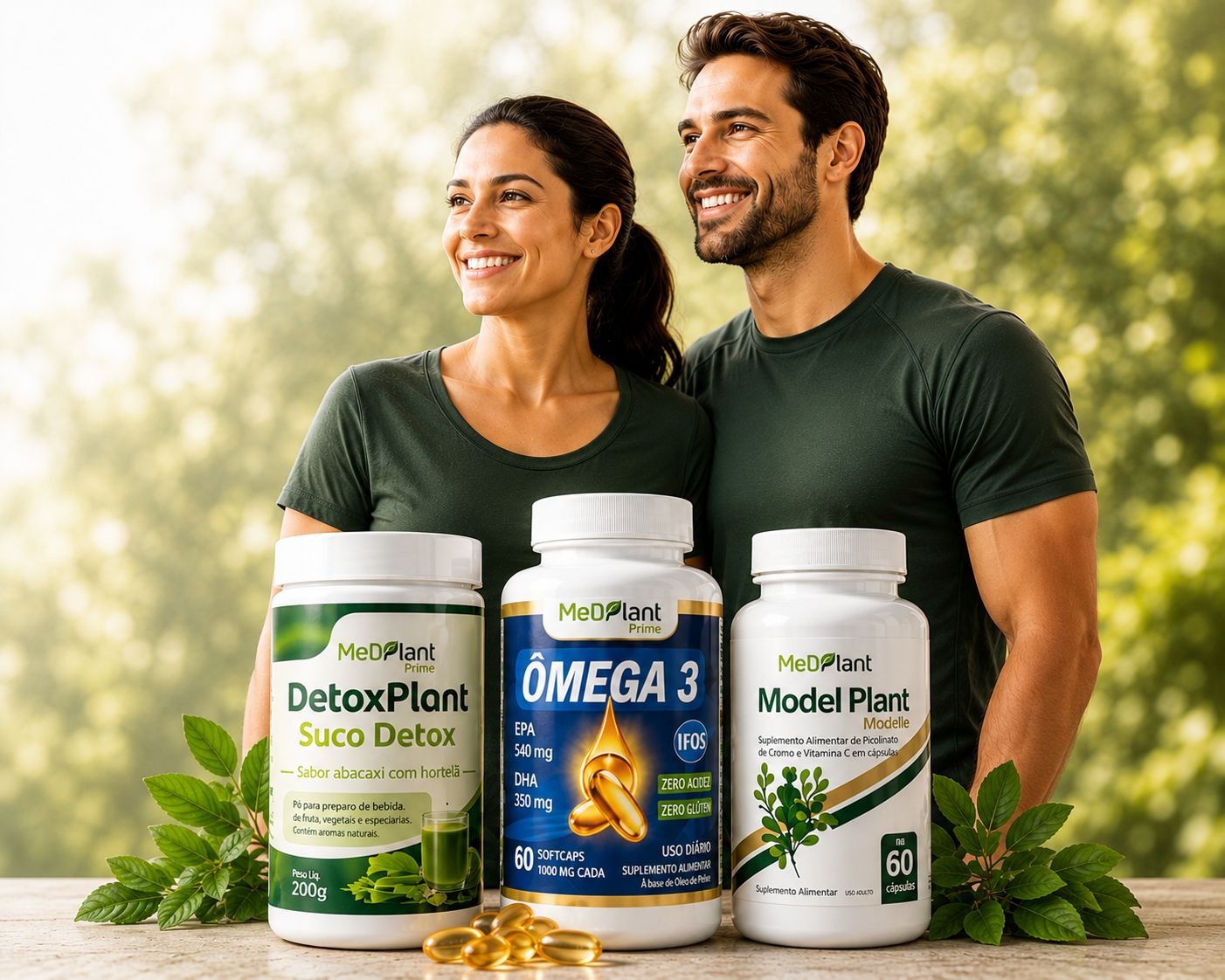 Casal com produtos MedPlant Prime